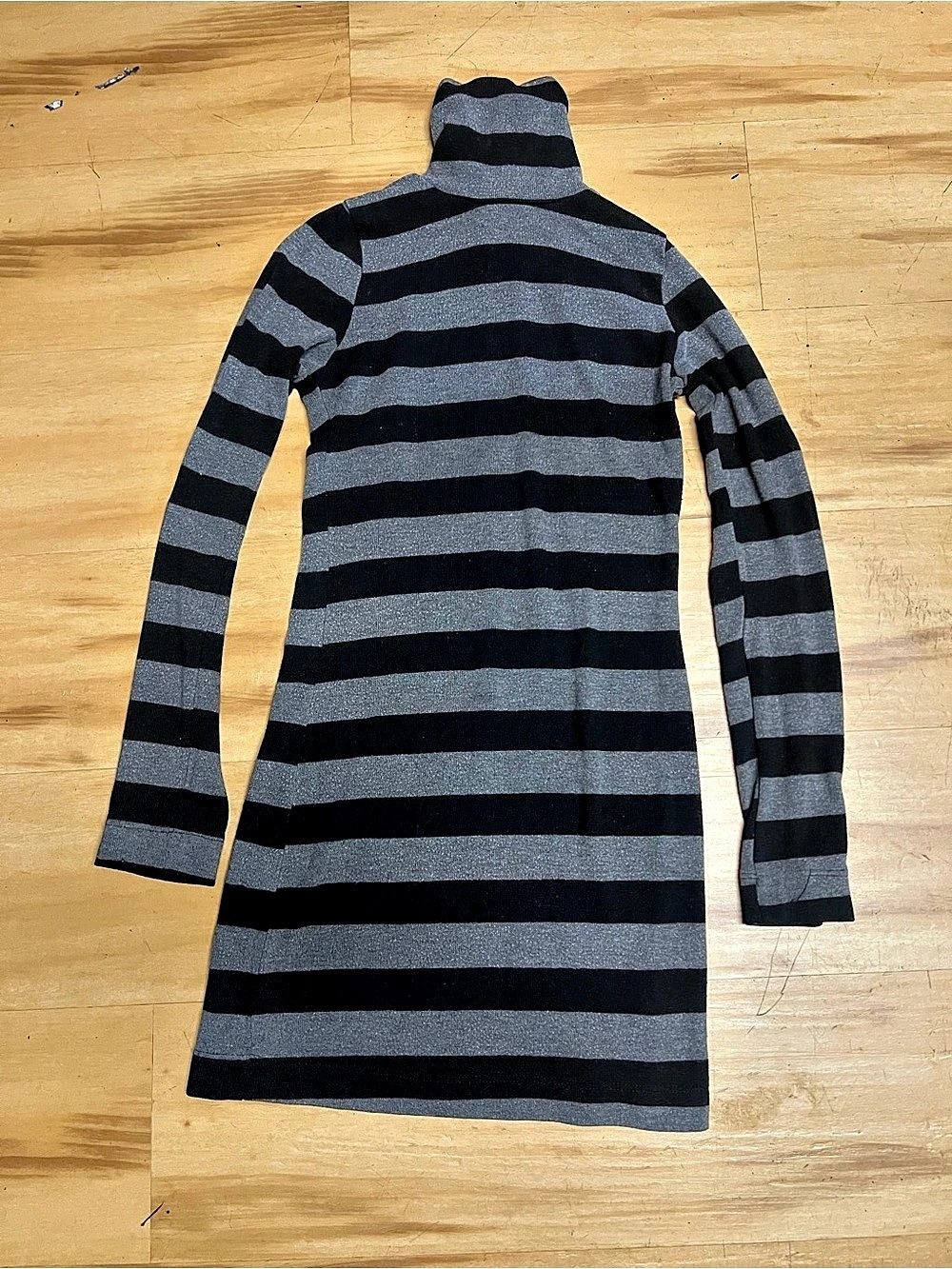 Forever Striped Maxi Dress in Black & Gray